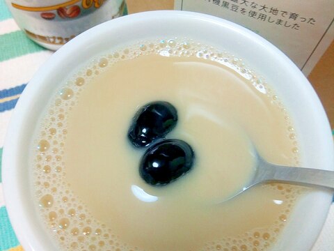 ホッと☆黒豆茶きなこカフェオレ♪